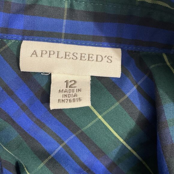 Appleseed's Women's Plaid Button-Up Size 12 Cozy Fall Shirt, Long Sleeves - Picture 11 of 11